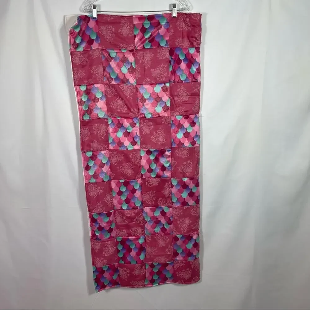 Handcrafted Lap Quilt, Cute pink Pattern Tied. 44